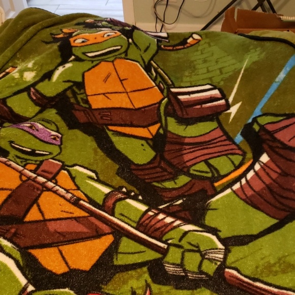 Nickelodeon Bedding Twin Teenage Mutant Ninja Turtle Blanket